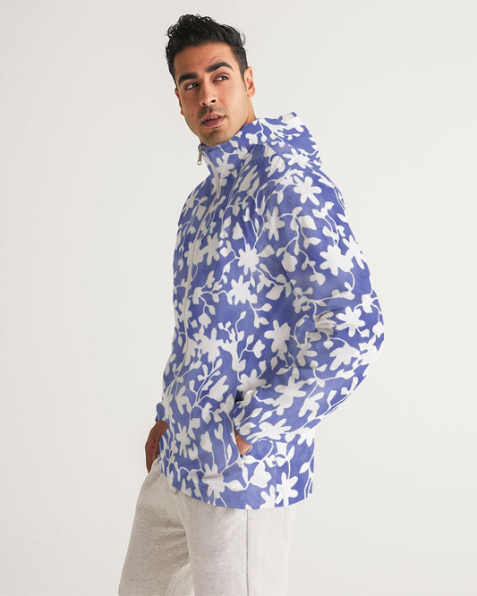 Camo Flower Sky Men's Windbreaker