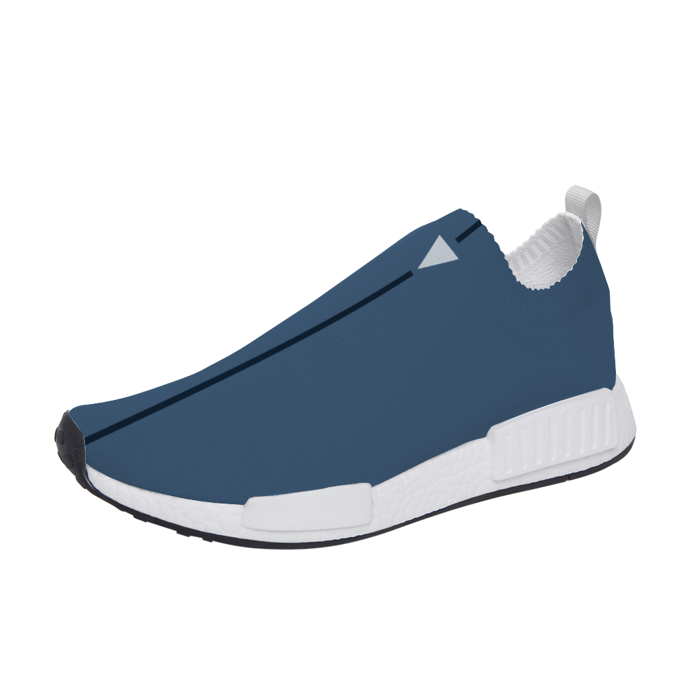 Split Blue Unisex Slip On Walking Shoes Lightweight Sneakers from Vluxe by Lucky Nahum