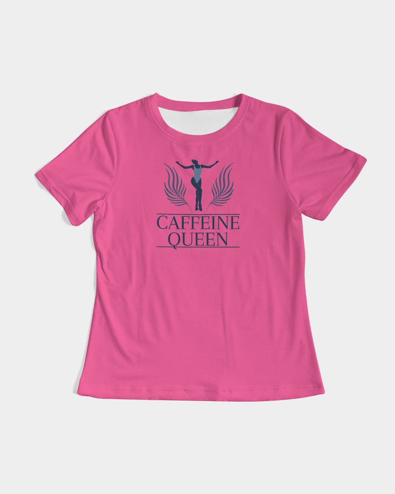 Caffeine Queen Hot Pink Women's Tee