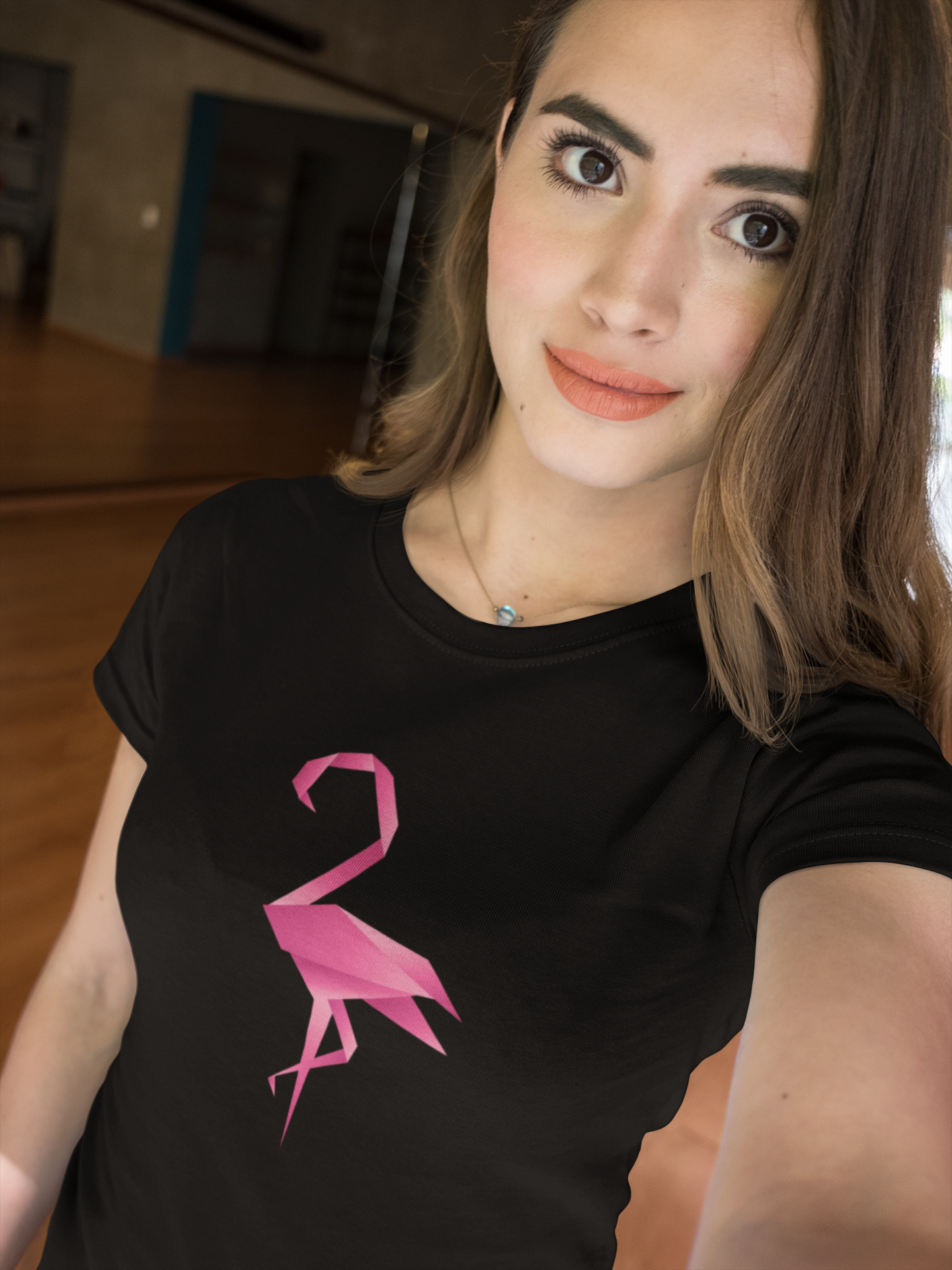Flamingo Short-Sleeve Unisex T-Shirt from Vluxe by Lucky Nahum