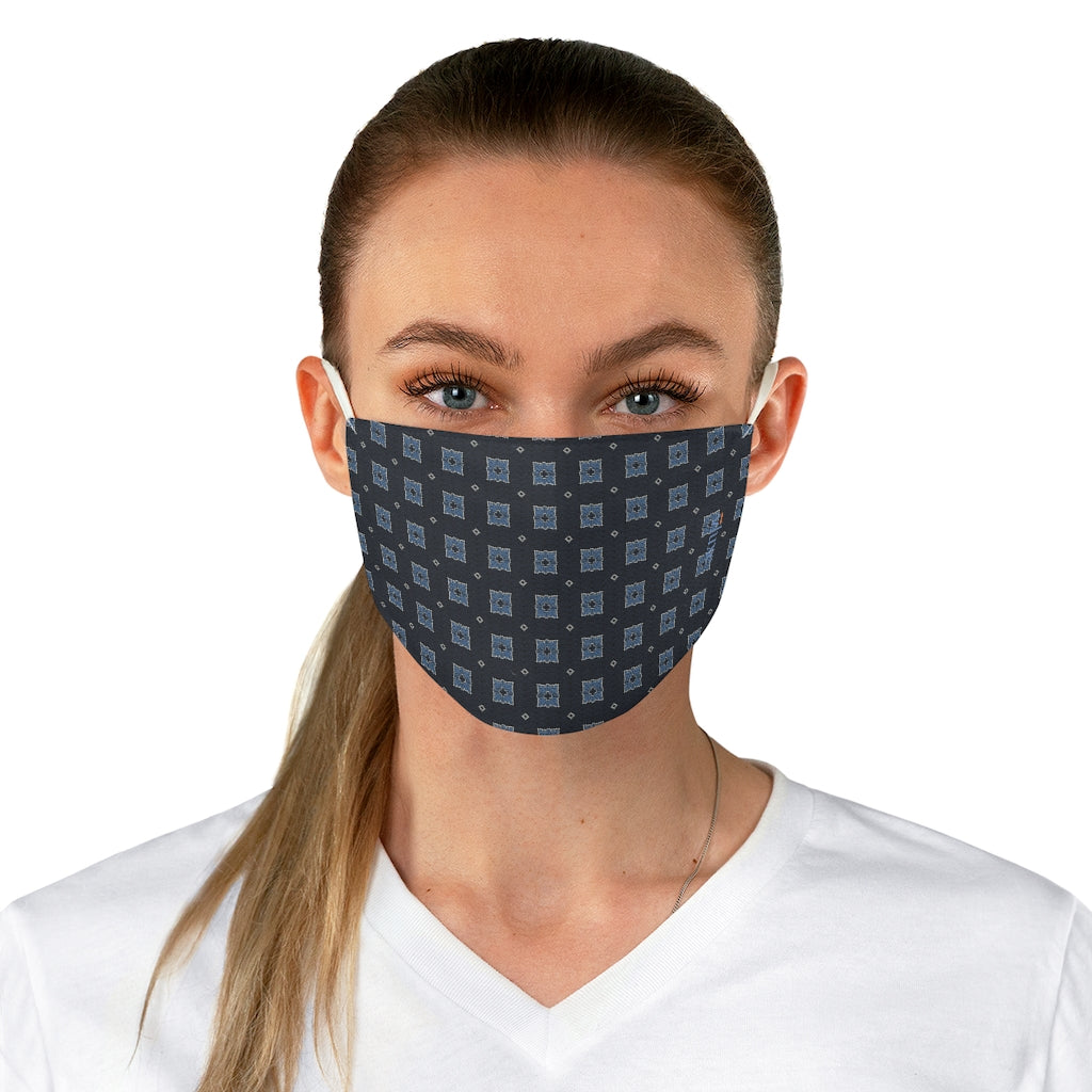 Harris Navy Double Layer Fabric Face Mask from Vluxe by Lucky Nahum
