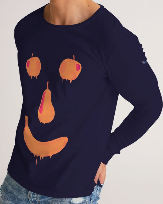 Fruit Face Navy Men's Long Sleeve Tee