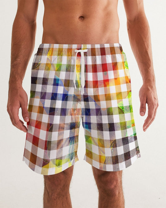 Fantasy Check Men's Swim Trunk