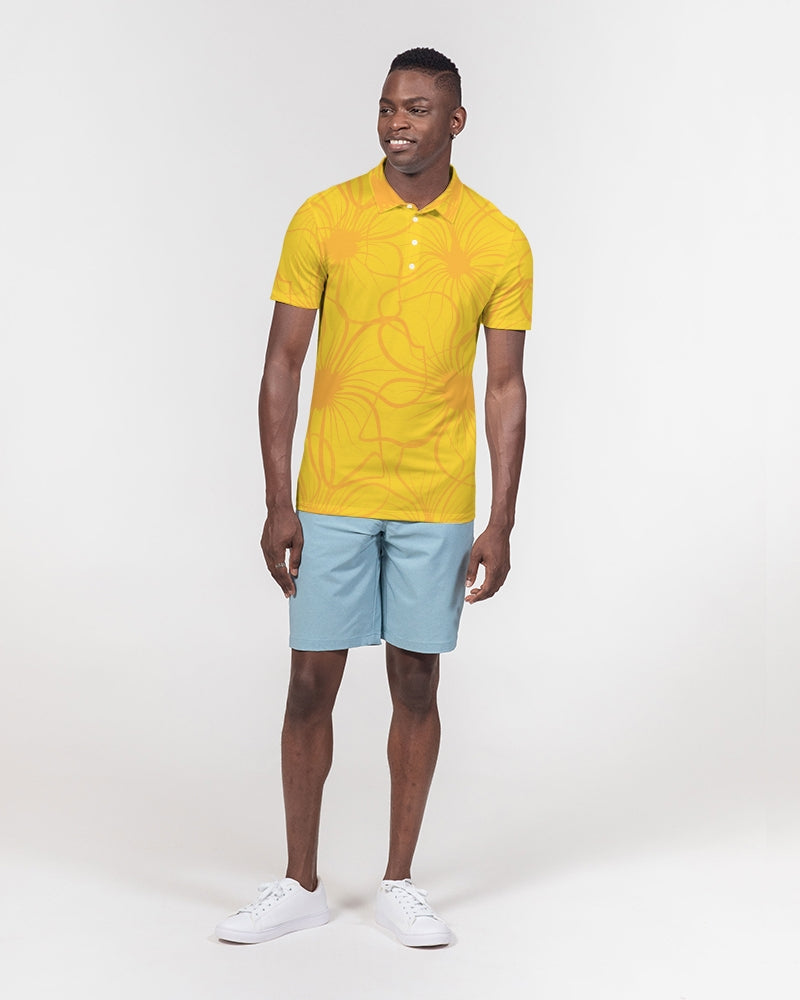 Overblown Sun Men's Slim Fit Short Sleeve Polo