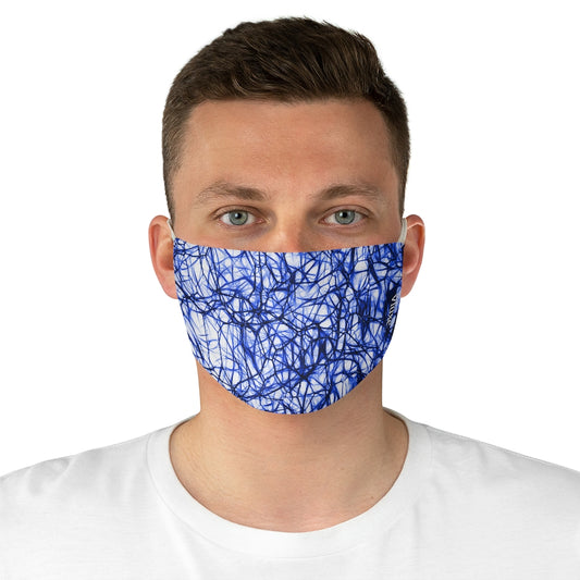 Wired Blue Double Layer Fabric Face Mask