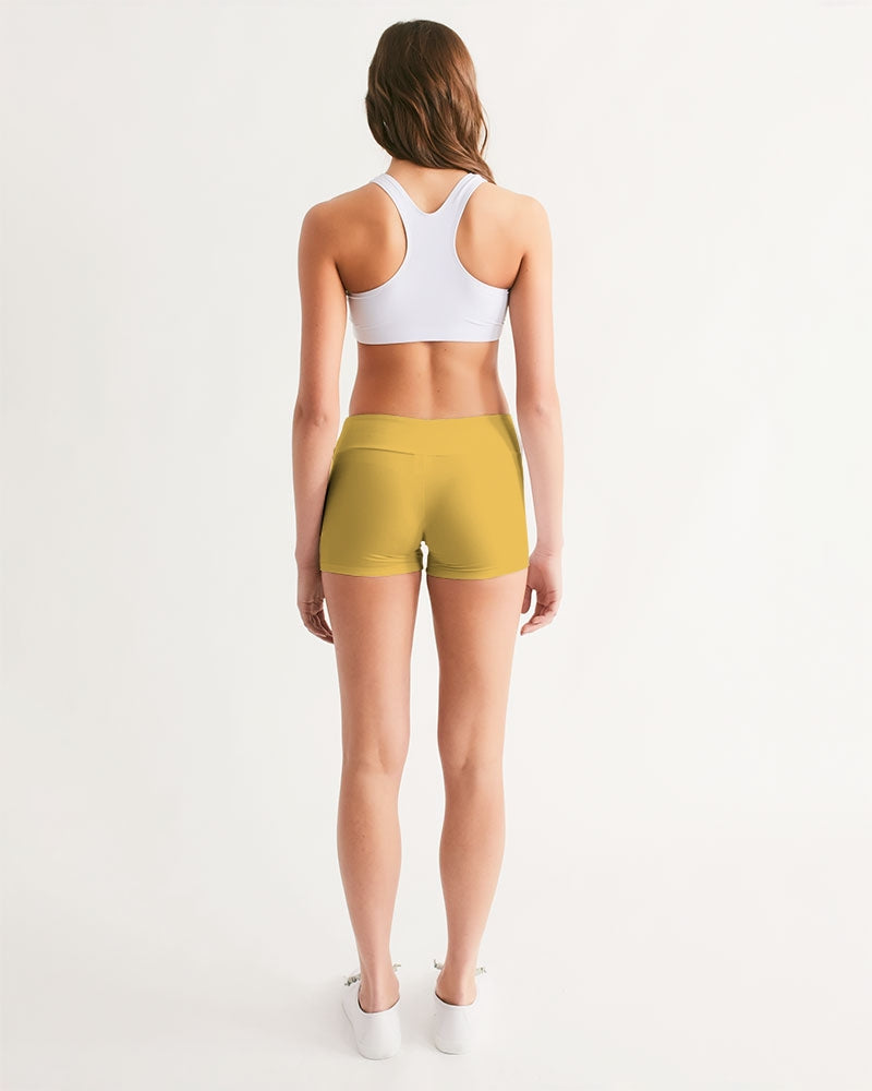 Signature Lucky Lime Honey Women's Mid-Rise Yoga Shorts
