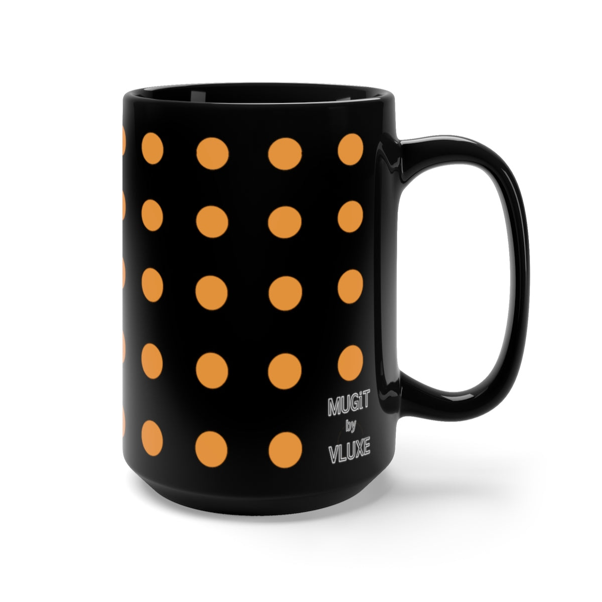 DaDOT .004 MUGiT Orange on Black Mug 15oz