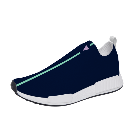 Split Navy Unisex Slip On Walking Shoes Lightweight Sneakers from Vluxe by Lucky Nahum