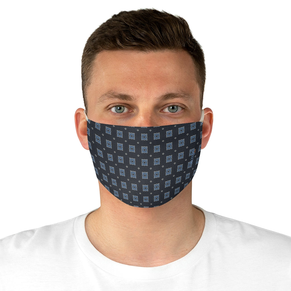 Harris Navy Double Layer Fabric Face Mask from Vluxe by Lucky Nahum