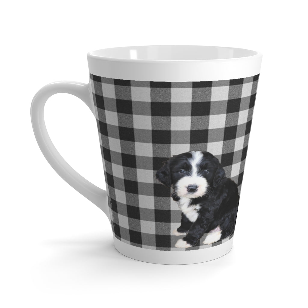 Checks & Puppies Latte Mug