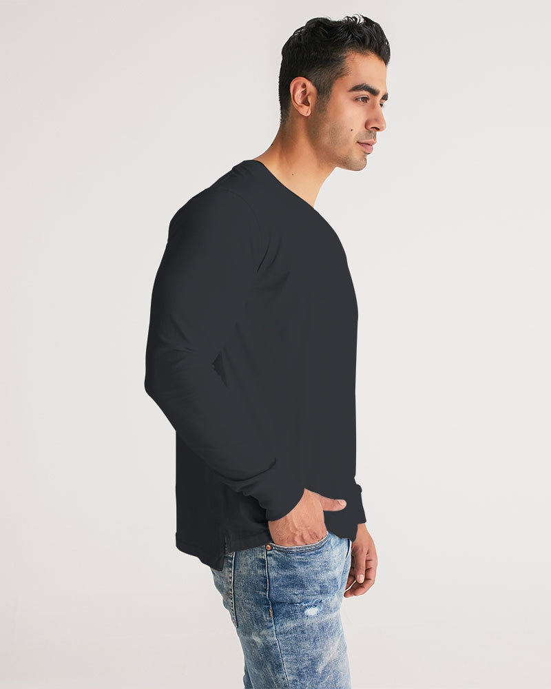 Solid State Of Mind Black Men's Long Sleeve Tee