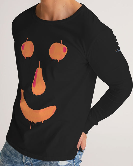 Fruit Face Black Men's Long Sleeve Tee