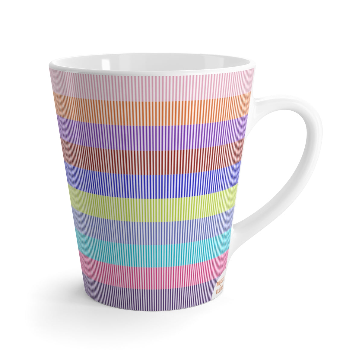 Stripe Of Many Colors Latte Mug