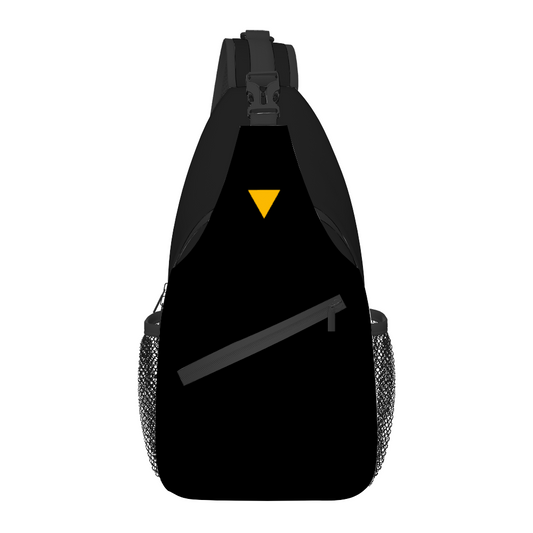 Black Unisex Cross-body Bag Lightweight Fashion Messenger Bag | Always Get Lucky