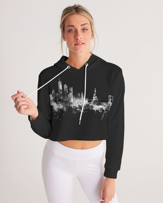 NYC Women's Cropped Hoodie | Always Get Lucky