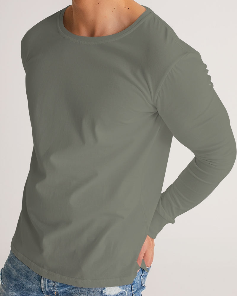 Solid State Of Mind Olive Men's Long Sleeve Tee
