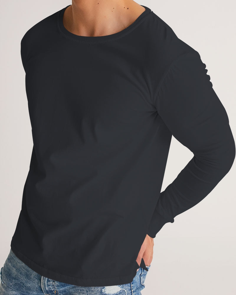 Solid State Of Mind Black Men's Long Sleeve Tee