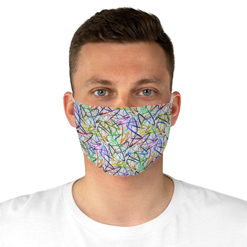 Artful Confusion Double Layer Fabric Face Mask from Vluxe by Lucky Nahum