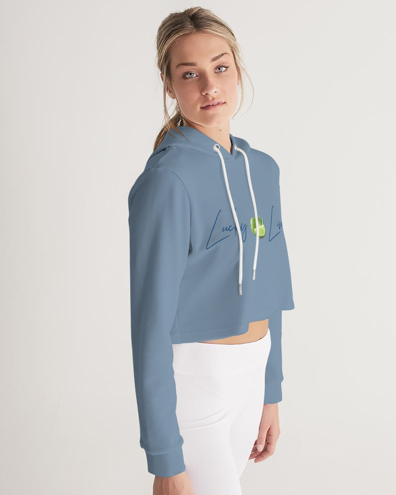 Signature Lucky Lime Tabil Women's Cropped Hoodie