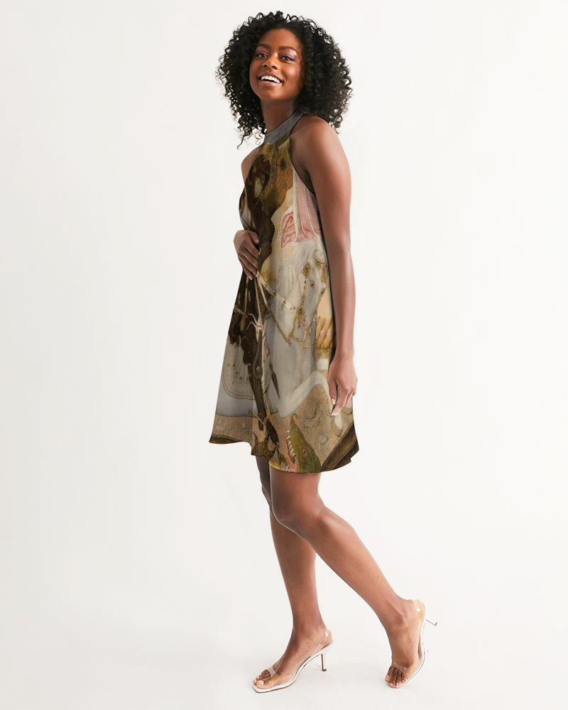 St. George And The Dragon Women's Halter Dress | Always Get Lucky