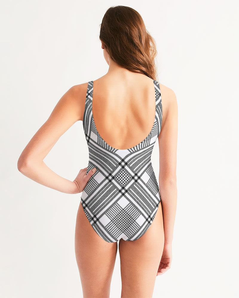 Oxford Diagonal Women's One-Piece Swimsuit