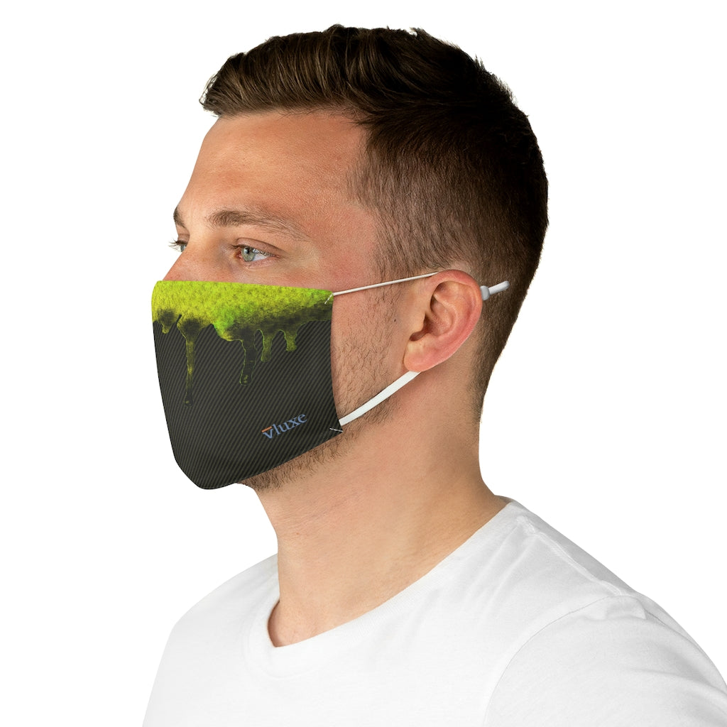 Dripped Moss Double Layer Fabric Face Mask from Vluxe by Lucky Nahum