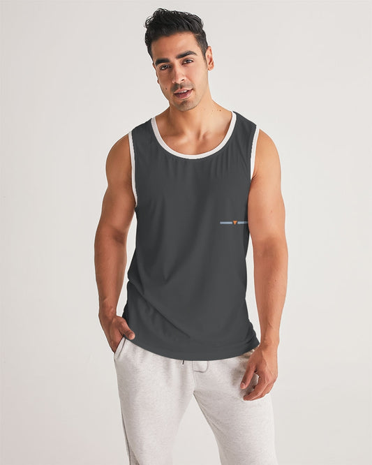 The Split Gray Men's Sports Tank