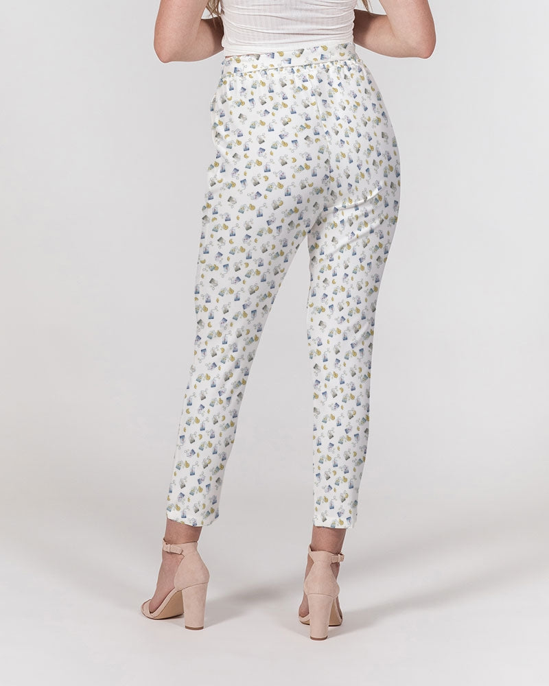 Tea Lover Women's Belted Tapered Pants | Always Get Lucky