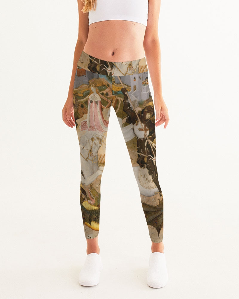 St. George And The Dragon Women's Yoga Pants | Always Get Lucky