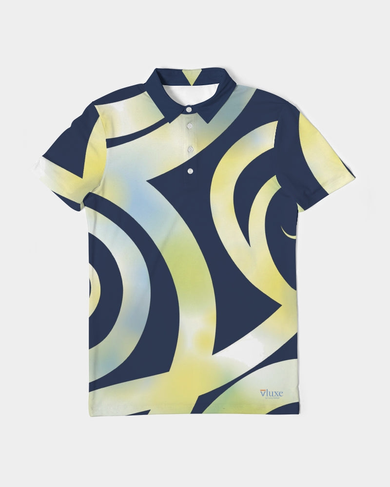 Ribbon Men's Slim Fit Short Sleeve Polo from Vluxe by Lucky Nahum