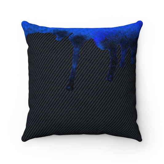 Dripped Night Sky Faux Suede Square Pillow from Vluxe by Lucky Nahum