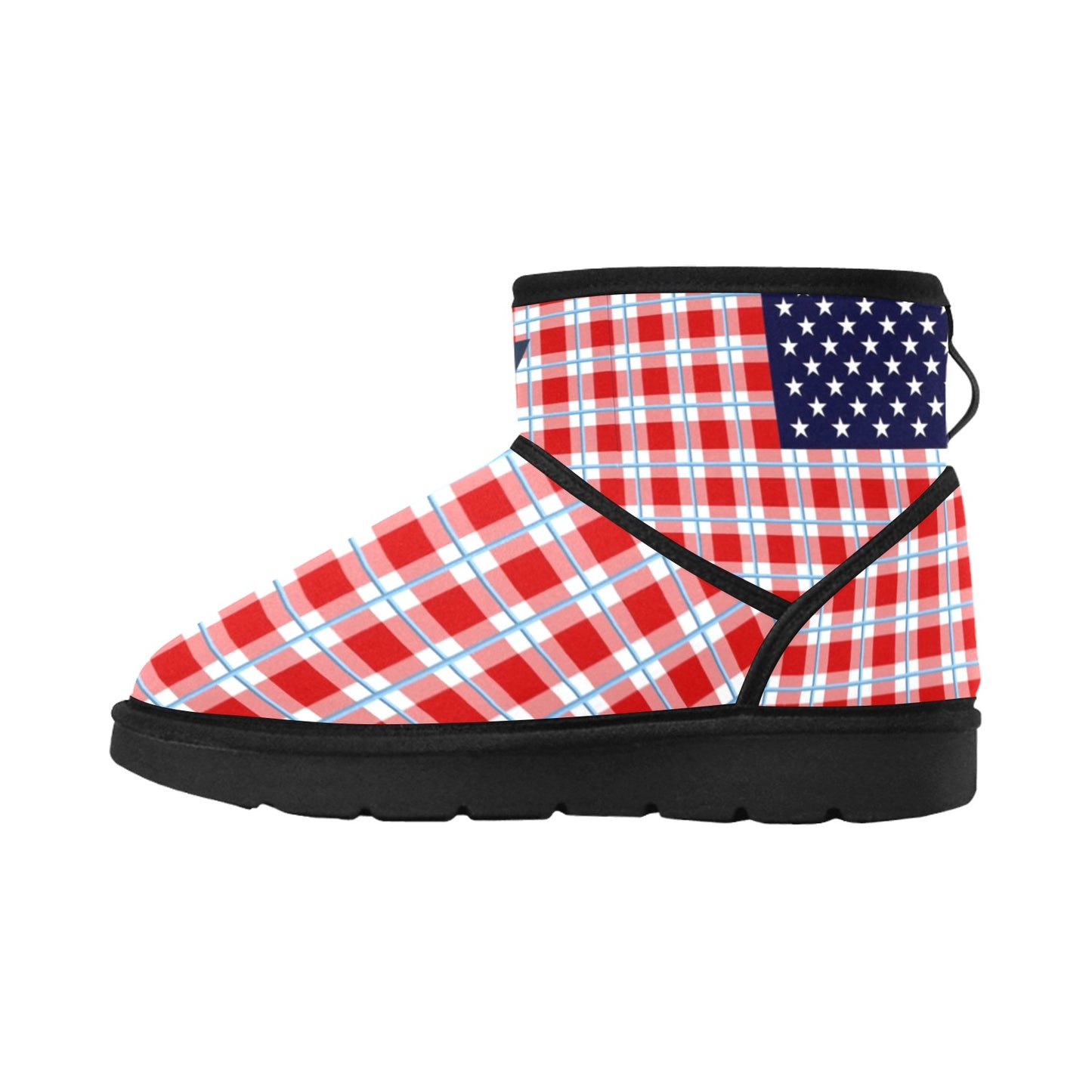Plaid Nation Vluxe by Lucky Nahum Low Top Women's Snow Boots
