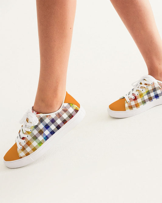 Fantasy Check Women's Faux-Leather Sneaker