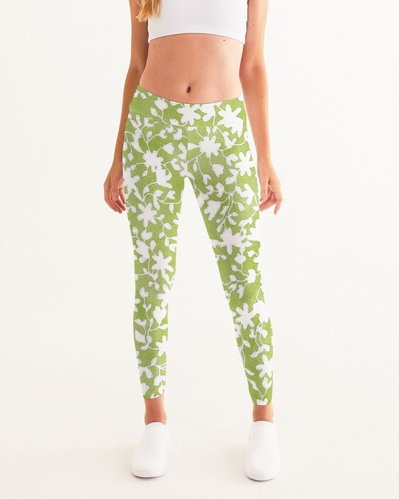 Camo Flower Grass Women's Yoga Pants
