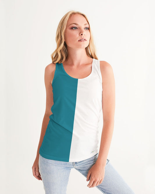 Blocks Sea Shore Blue Women's Tank