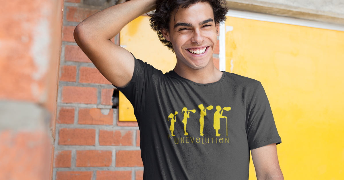 Funevolution Short-Sleeve Unisex T-Shirt from Vluxe by Lucky Nahum
