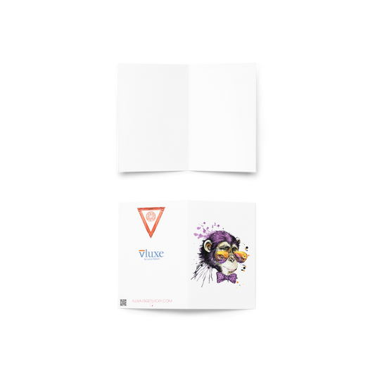 Elton Chimp Greeting Card