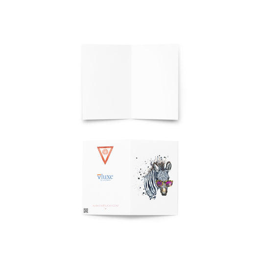 Elton Zebra Greeting Card