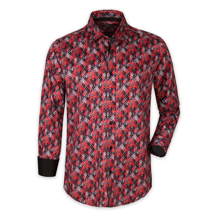 Limbo Red Button Up Shirt