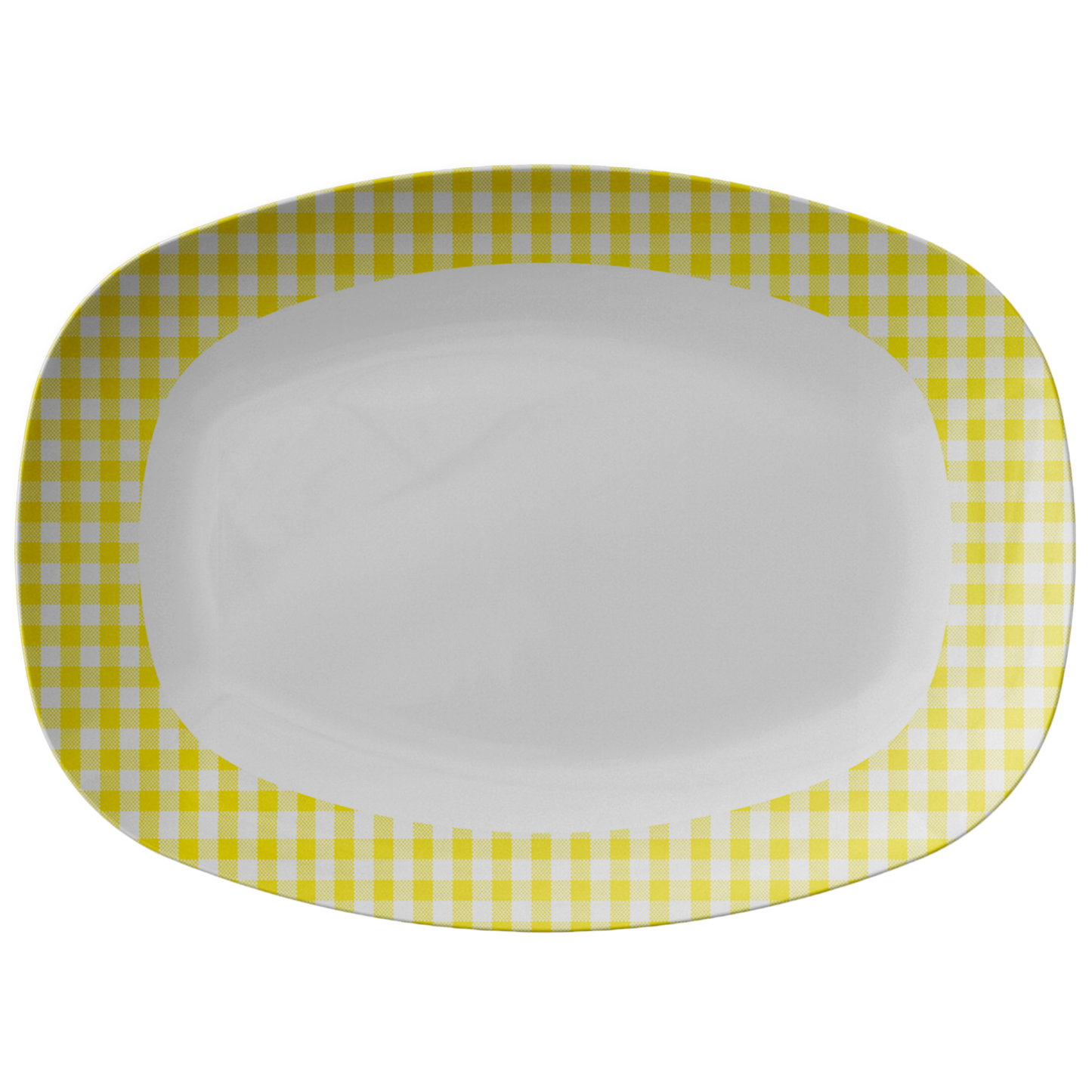 Sartorially Checked Lemon Platter
