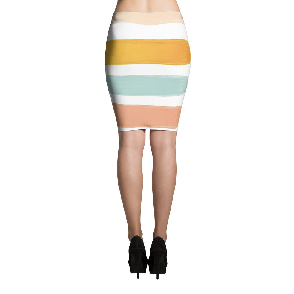 Painted Pencil Skirt