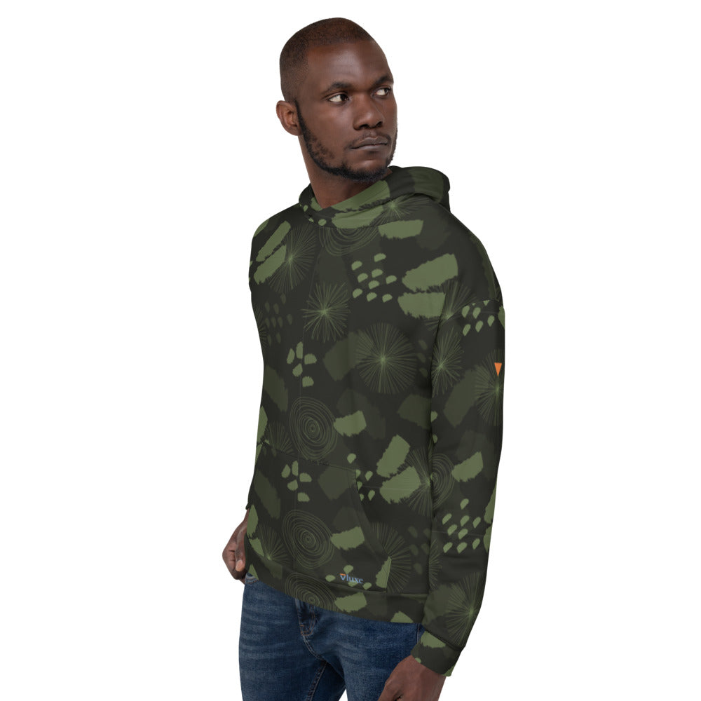 Lucky Camo Olive Unisex Hoodie from Vluxe by Lucky Nahum