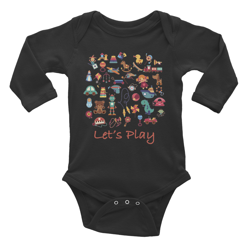 Born to Play Infant Long Sleeve Bodysuit from Vluxe by Lucky Nahum
