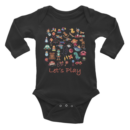 Born to Play Infant Long Sleeve Bodysuit from Vluxe by Lucky Nahum