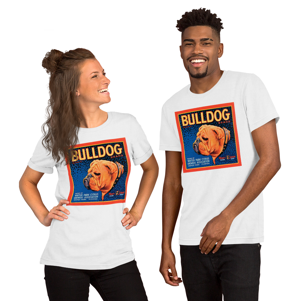 Bulldog Short-Sleeve Unisex Tee Crew Neck