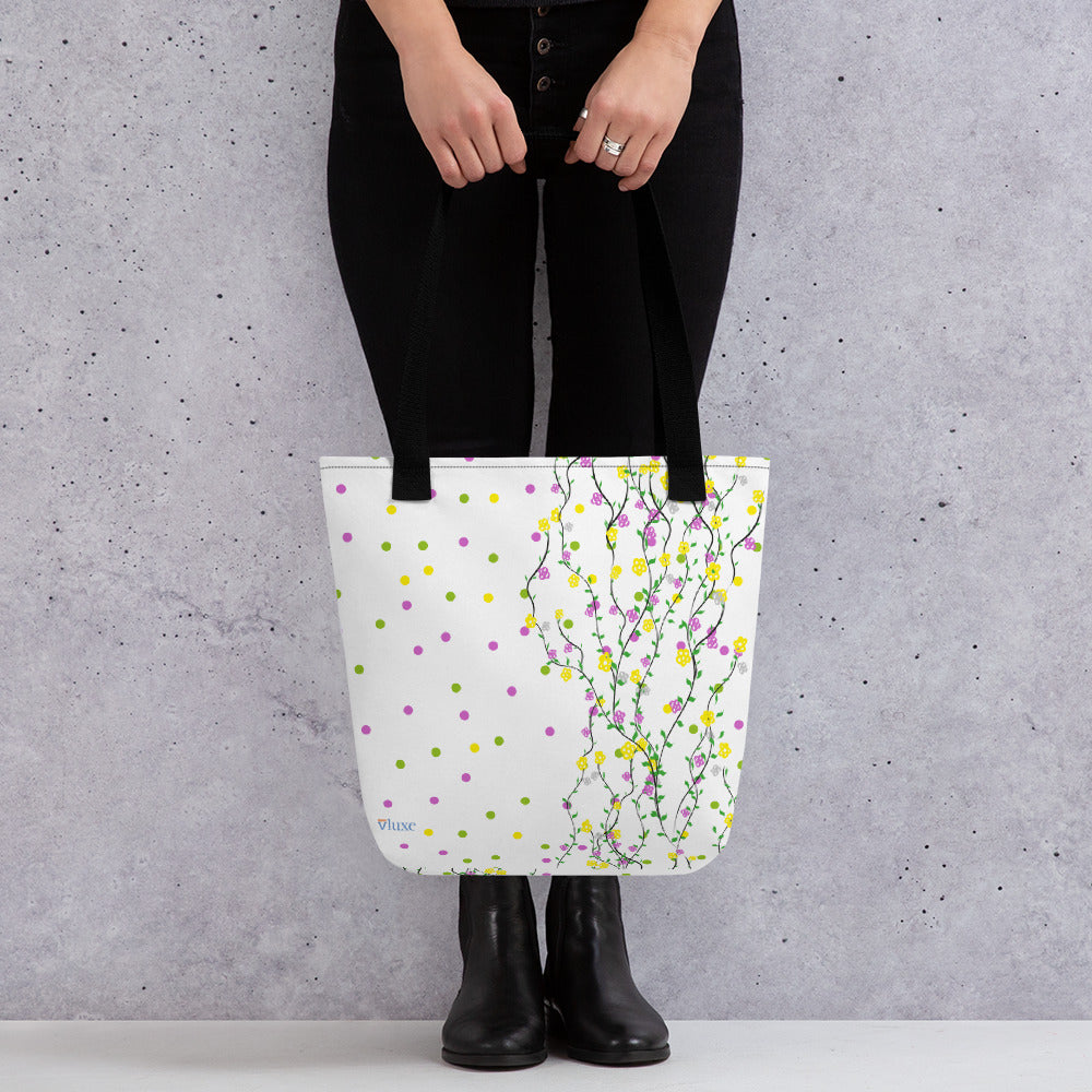 Polka Garden Tote Bag from Vluxe by Lucky Nahum
