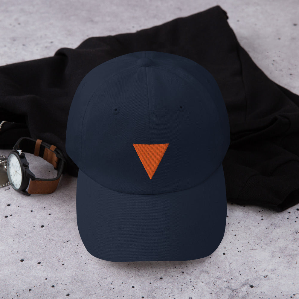 Classic Orange V Hat from Vluxe by Lucky Nahum