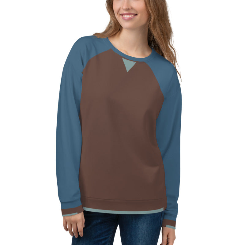 Raglan Sleeve Brown/Dusk/Foam Unisex Sweatshirt
