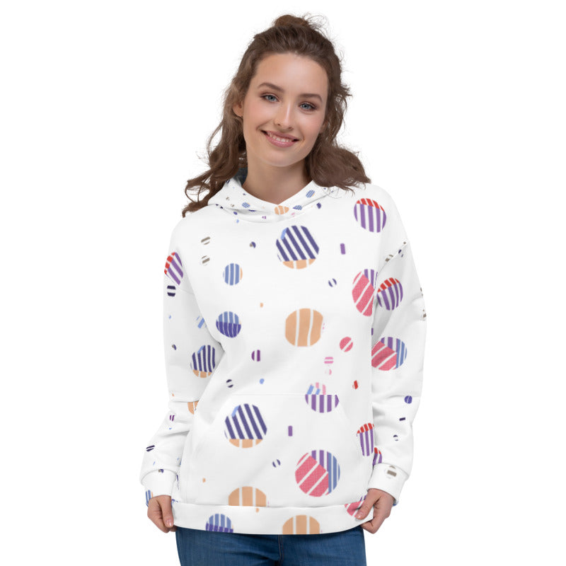 Striped Planets Unisex Hoodie