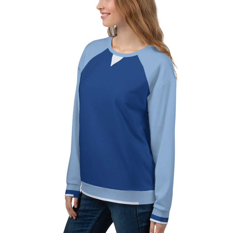 Raglan Sleeve Sky/Sea/Cloud Unisex Sweatshirt